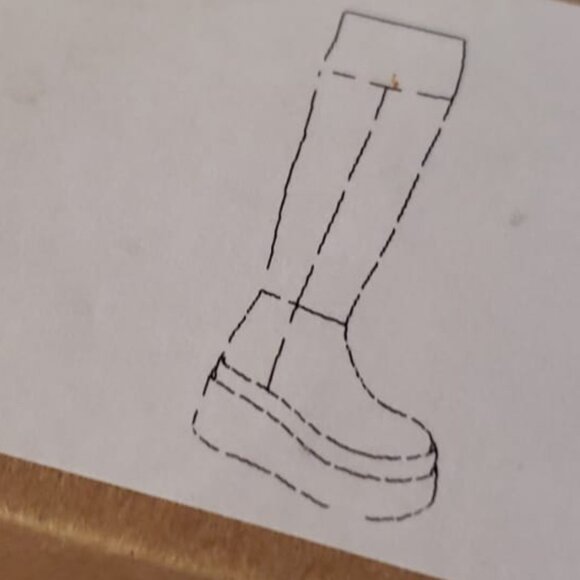 Free People 38.5 London Calling Cognac Wedge Over Knee Suede Boots NEW in Box - Picture 5 of 11